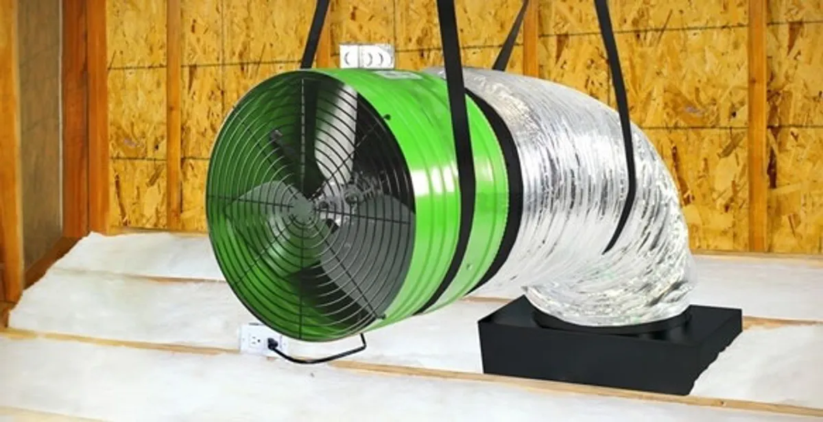 whole house fan installation services with professionally mounted ventilation fan system in Glendale, AZ